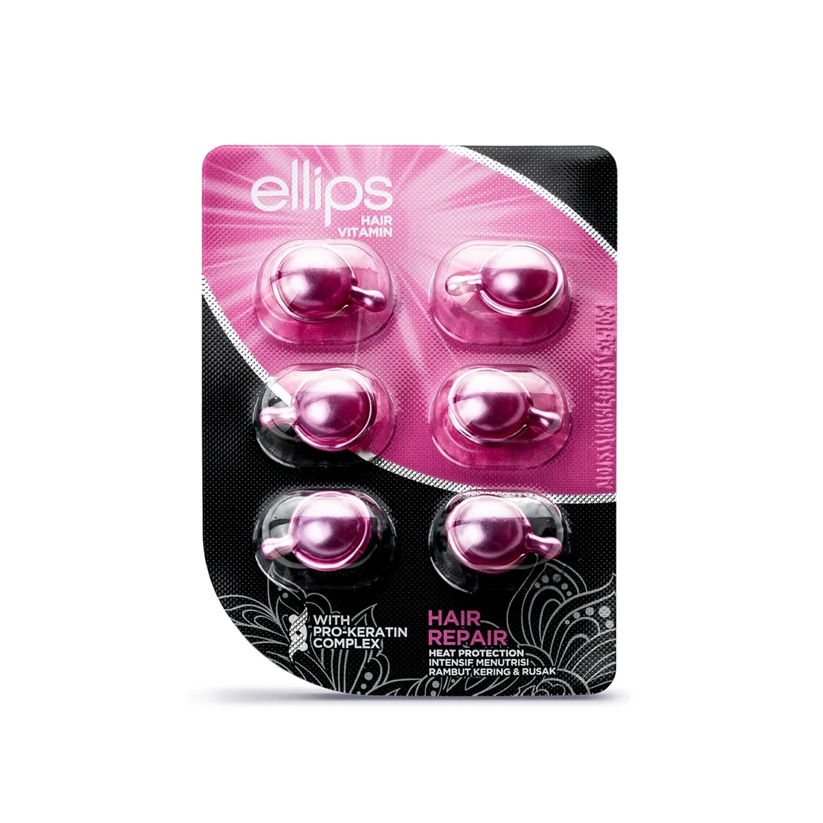 ELLIPS HAIR REPAIR JUUKSEVITAMIINID PEALEMÄÄRITAVAD 1ML N6 - Tootepilt