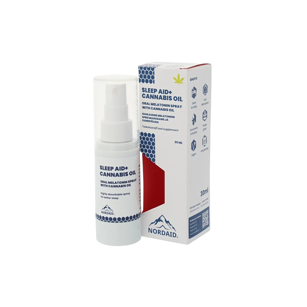 NORDAID SLEEP AID MELATONIINI SPREI 1MG KANEPIÕLIGA 30ML - Tootepilt