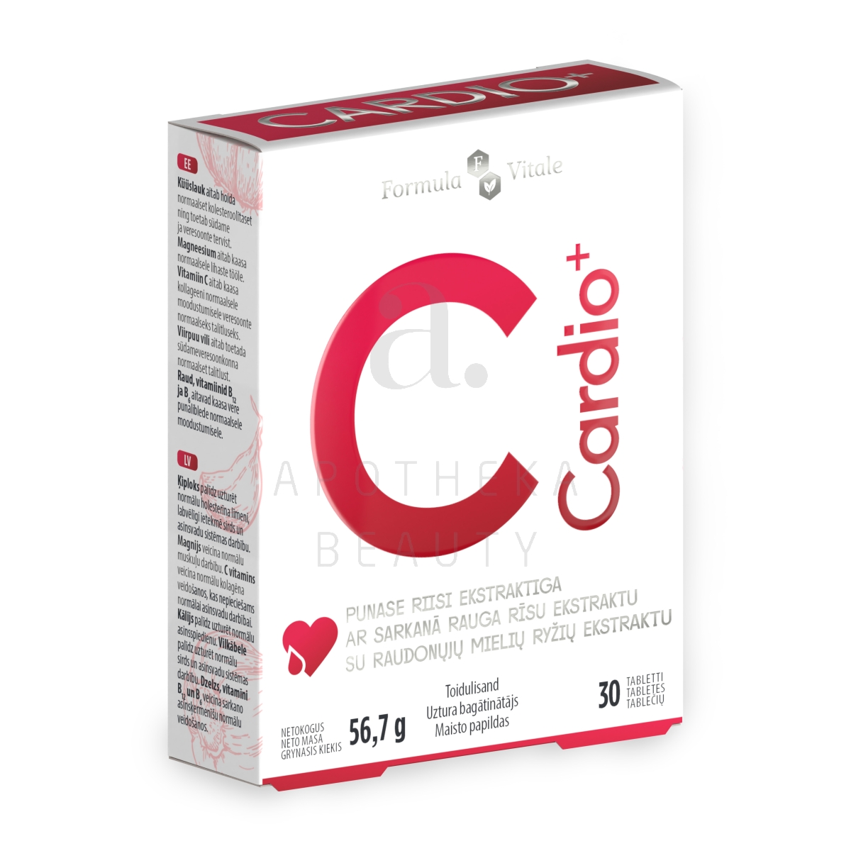 FORMULA VITALE CARDIO+ TBL N30 UUS - Tootepilt