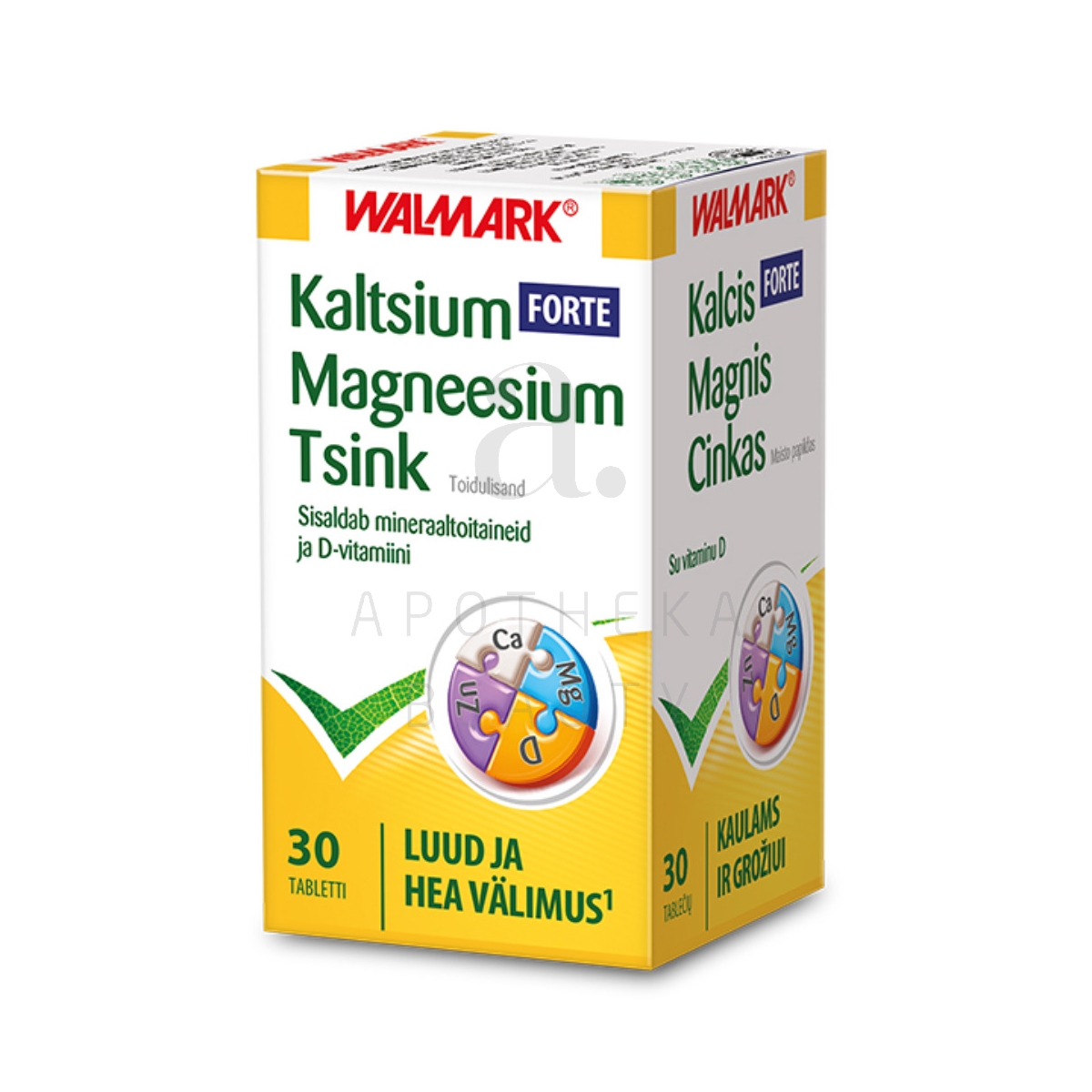 WALMARK KALTSIUM MAGNEESIUM TSINK FORTE TBL N30 - Tootepilt