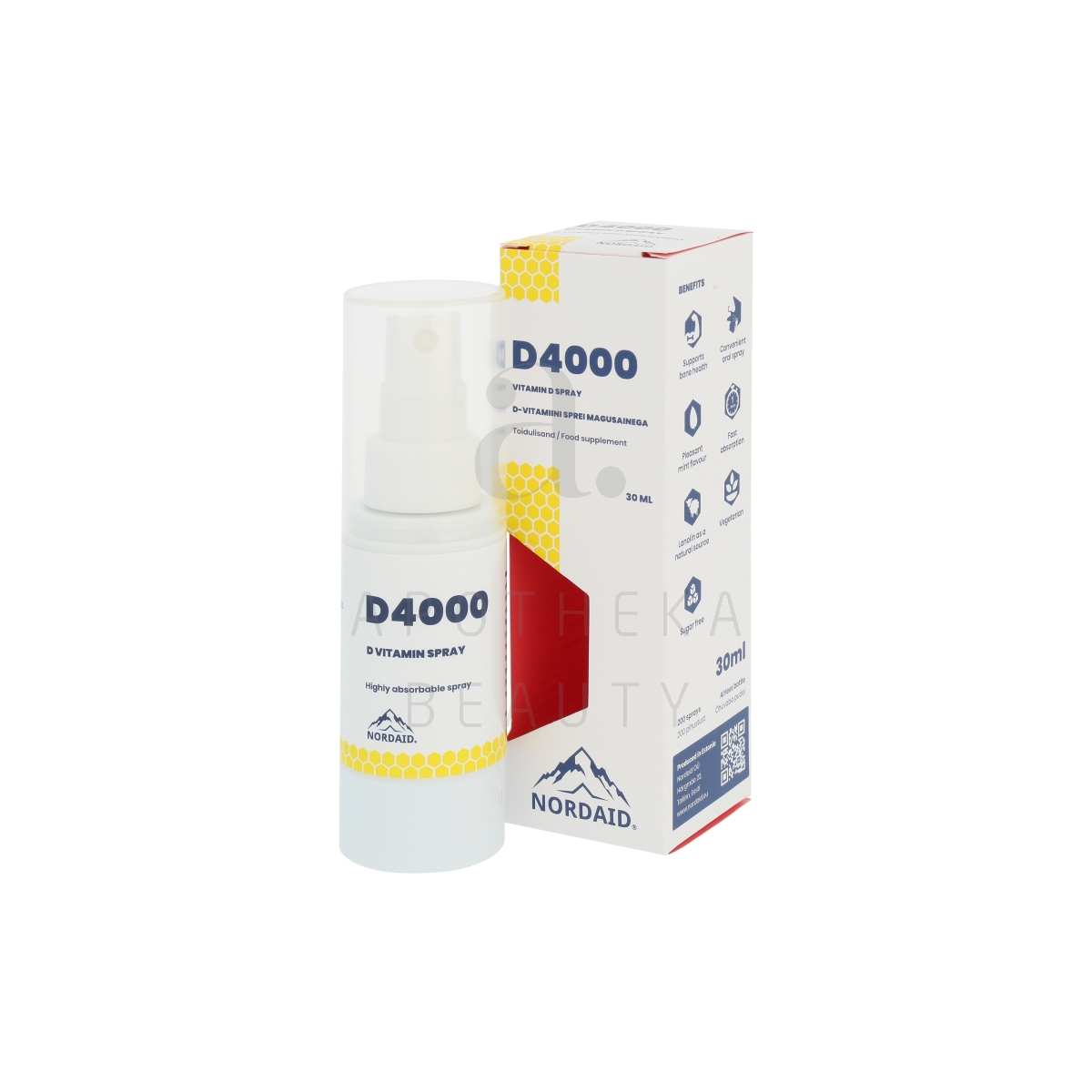 NORDAID D-VITAMIIN SUUKAUDNE SPREI 4000IU 100MCG 30ML - Tootepilt