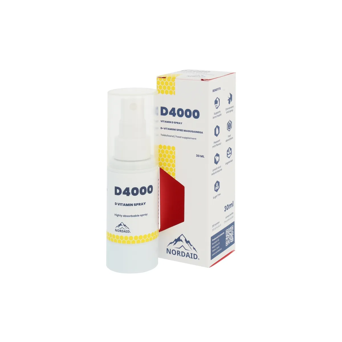 NORDAID D-VITAMIIN SUUKAUDNE SPREI 4000IU 100MCG 30ML - Tootepilt