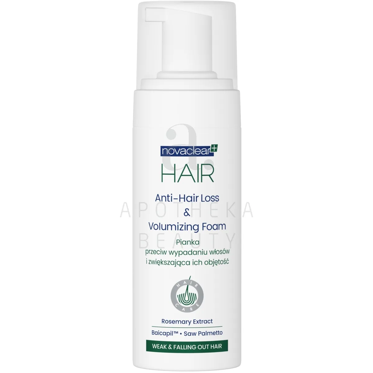 NOVACLEAR HAIR JUUKSEVAHT JUUSTE VÄLJALANGEMISE VASTU 150ML - Tootepilt
