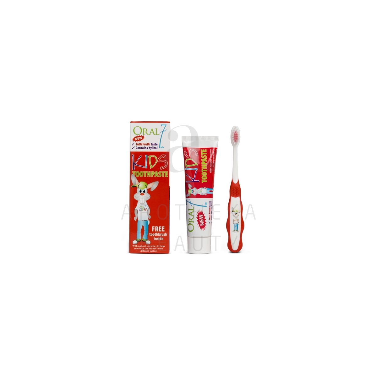 ORAL 7 HAMBAPASTA TUTTI-FRUTTI LASTELE 50ML + HAMBAHARI - Tootepilt