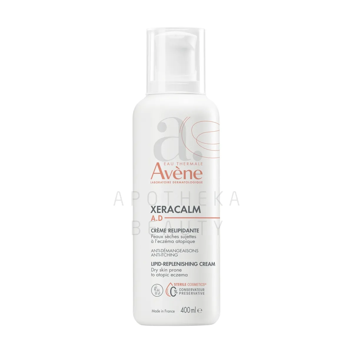 AVENE XERACALM A.D KEHAKREEM LIPIIDE TAASTAV 400ML - Tootepilt