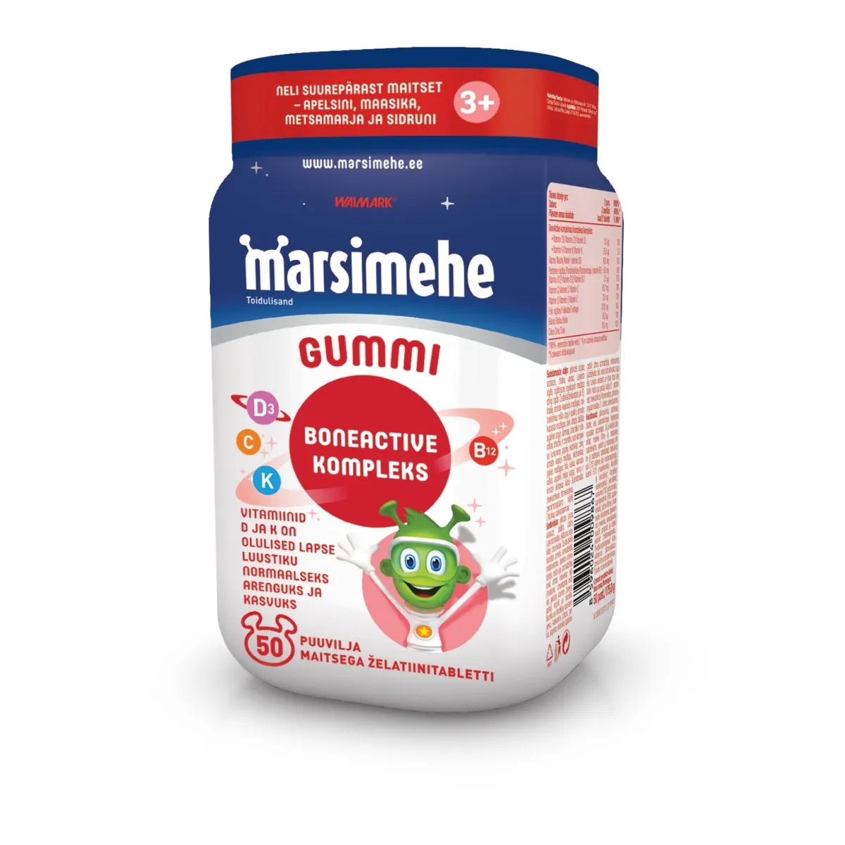 MARSIMEHE GUMMI BONEACTIVE KOMPLEKS N50 - Tootepilt