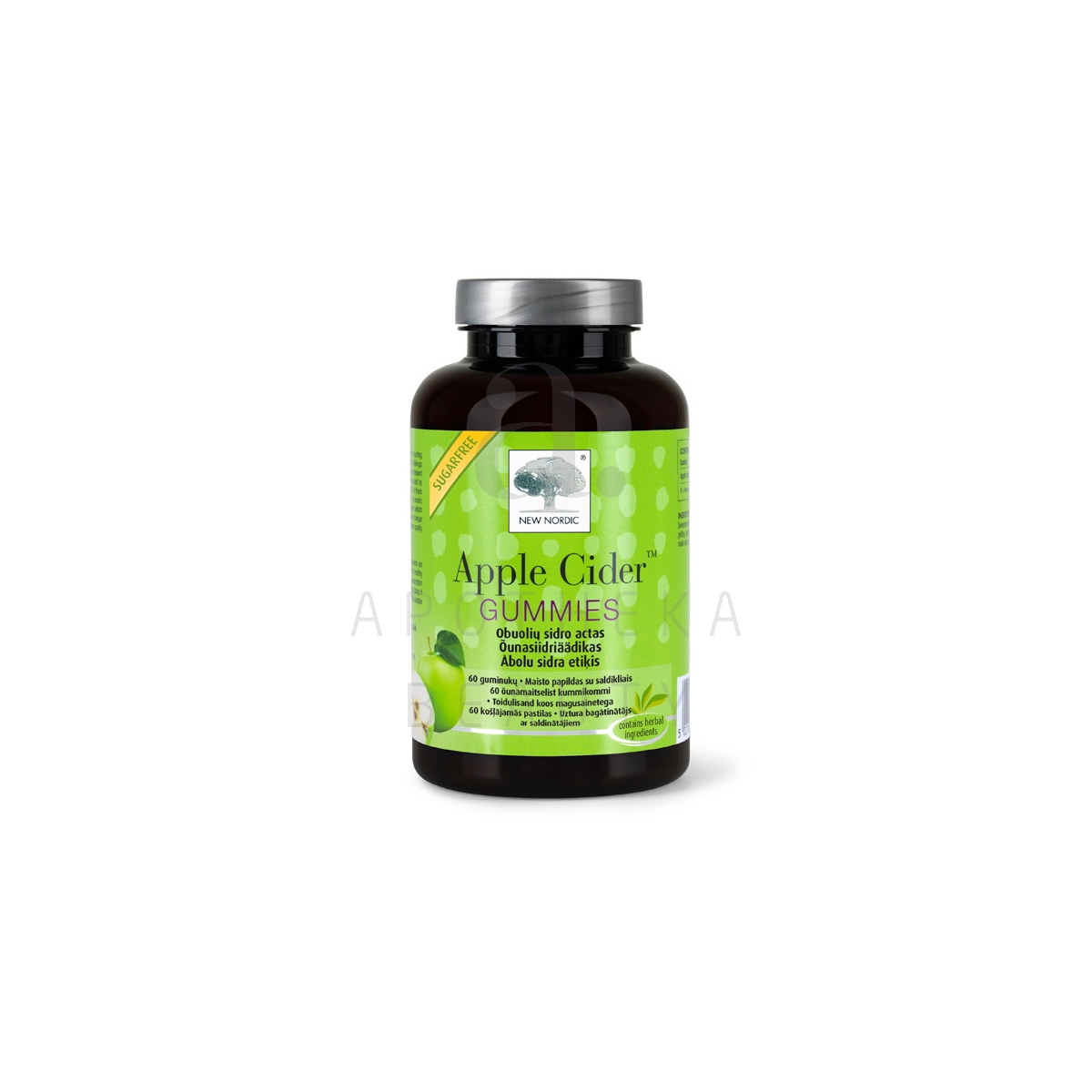 NEW NORDIC APPLE CIDER GUMMIES KUMMIKOMMID N60 - Tootepilt 1