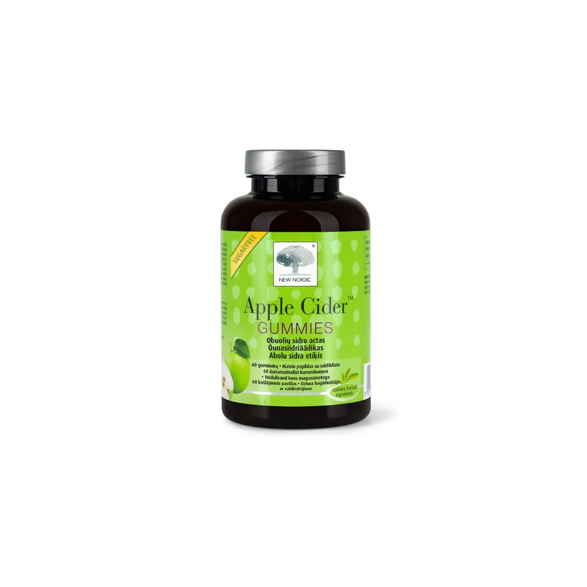 NEW NORDIC APPLE CIDER GUMMIES KUMMIKOMMID N60 - Tootepilt 1