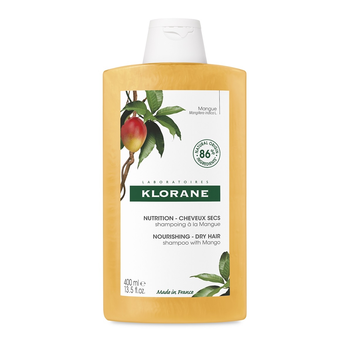 KLORANE SHAMPOON MANGO KUIVADELE JUUSTELE 400ML - Tootepilt