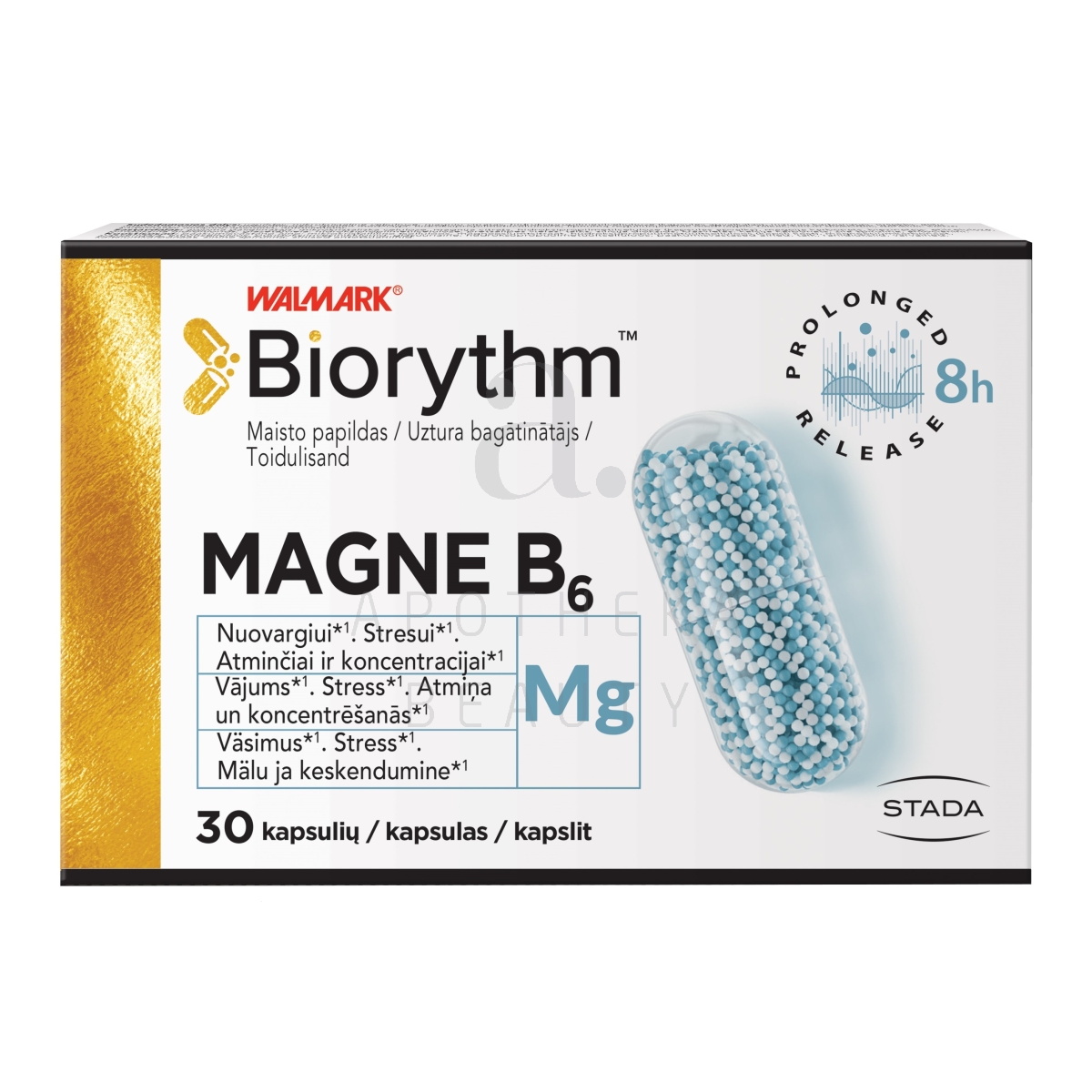 BIORYTHM MAGNE B6 KAPSLID N30 - Tootepilt