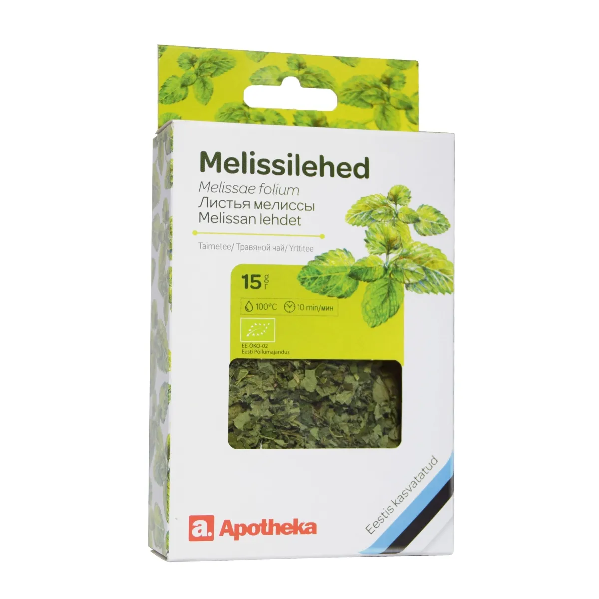 A. TEE MELISSILEHED 15G (KARP) - Tootepilt