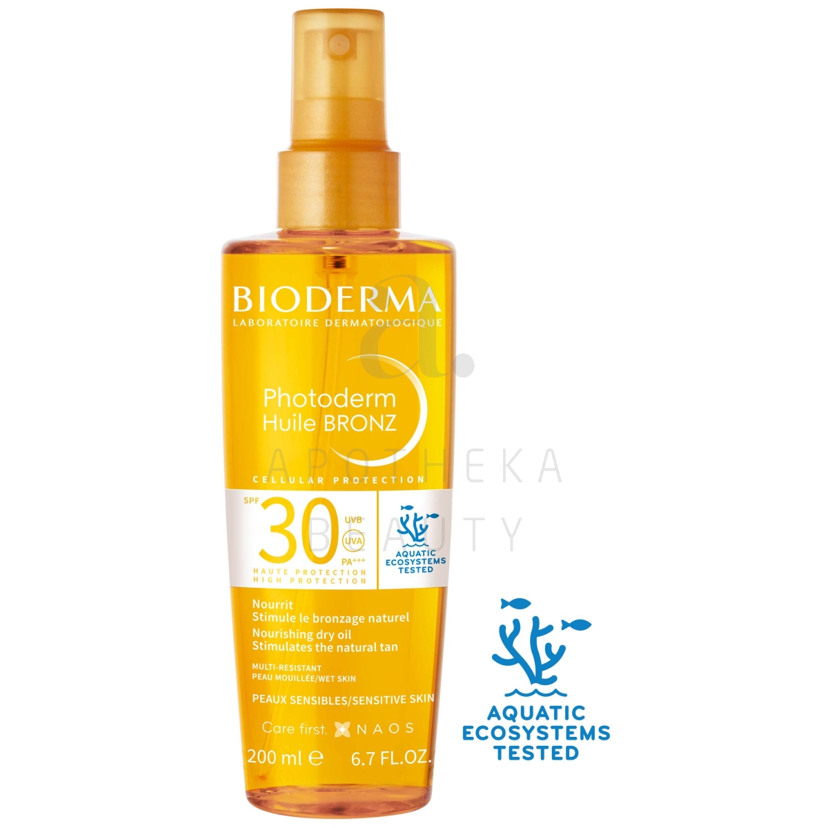 BIODERMA PHOTODERM HUILEBRONZ PÄEVITUSÕLI SPREI SPF30 200ML - Tootepilt