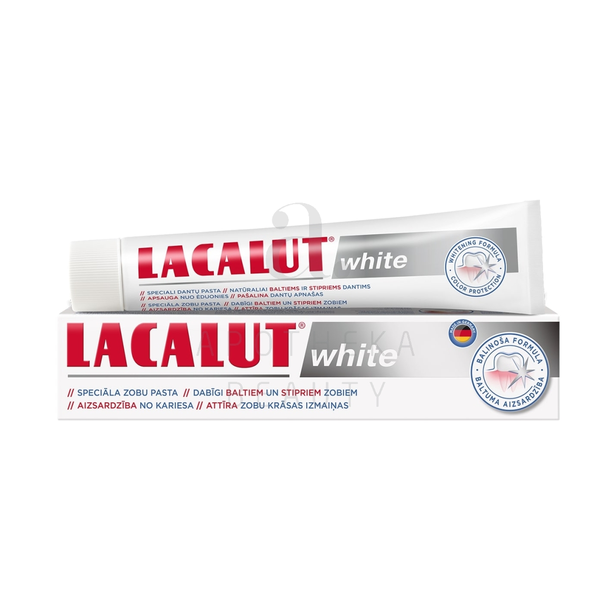 LACALUT HAMBAPASTA WHITE 75ML UUS - Tootepilt