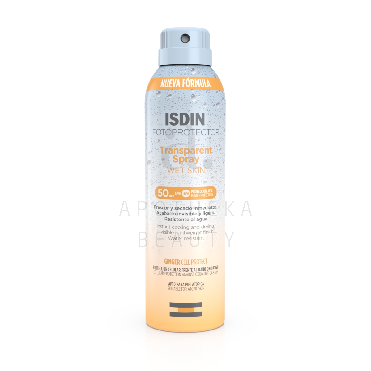ISDIN SUN PÄIKESEKAITSEAEROSOOL VEEKINDEL SPF50 250ML - Tootepilt 1