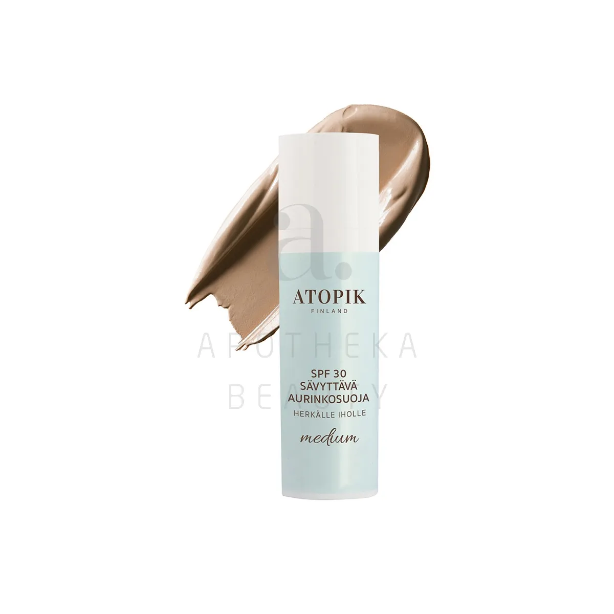 ATOPIK PÄIKSEKAITSEKREEM SPF30 TOONITUD KESKMINE 30ML - Tootepilt