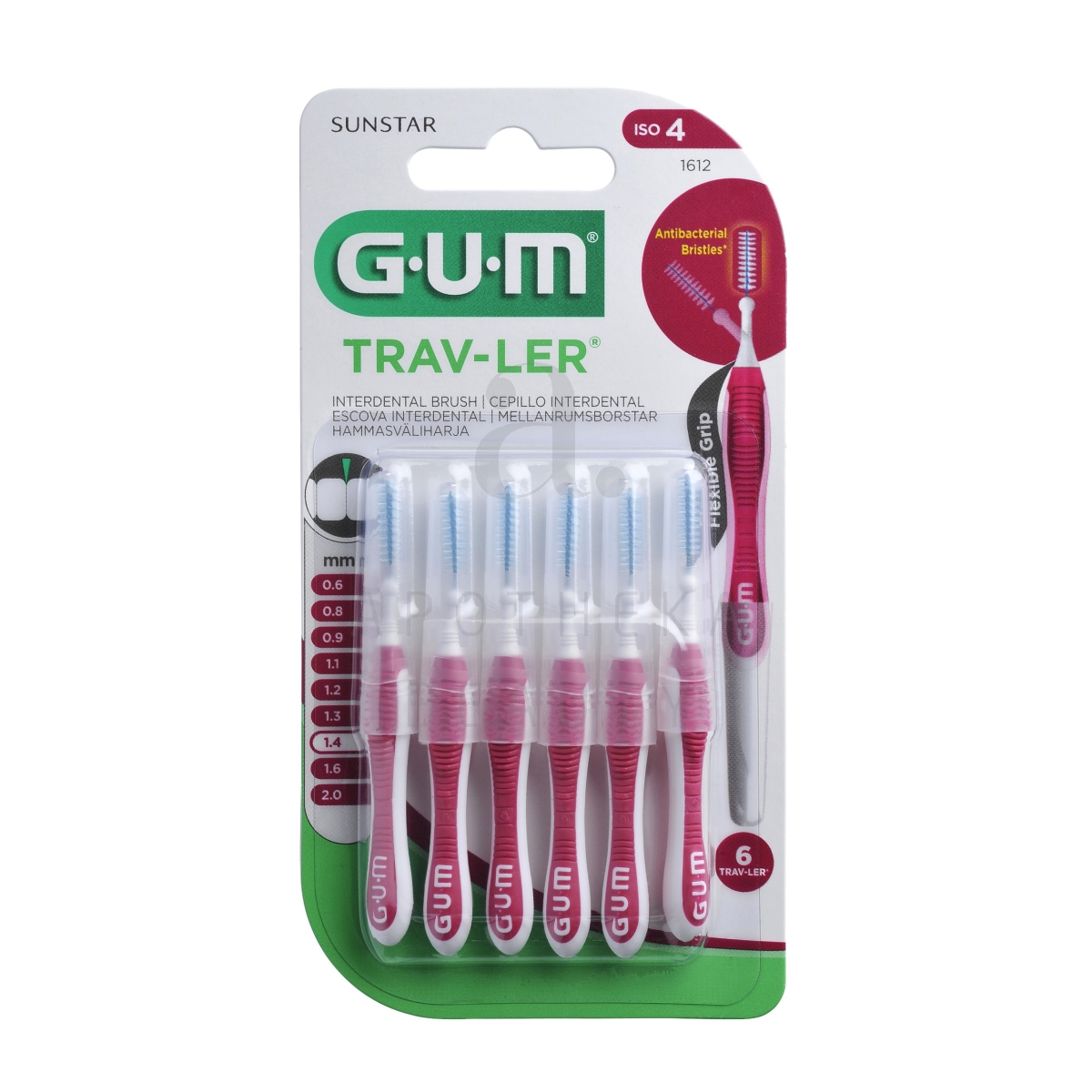 GUM HAMBAVAHEHARI TRAV-LER SILINDER 1,4MM N6 - Tootepilt