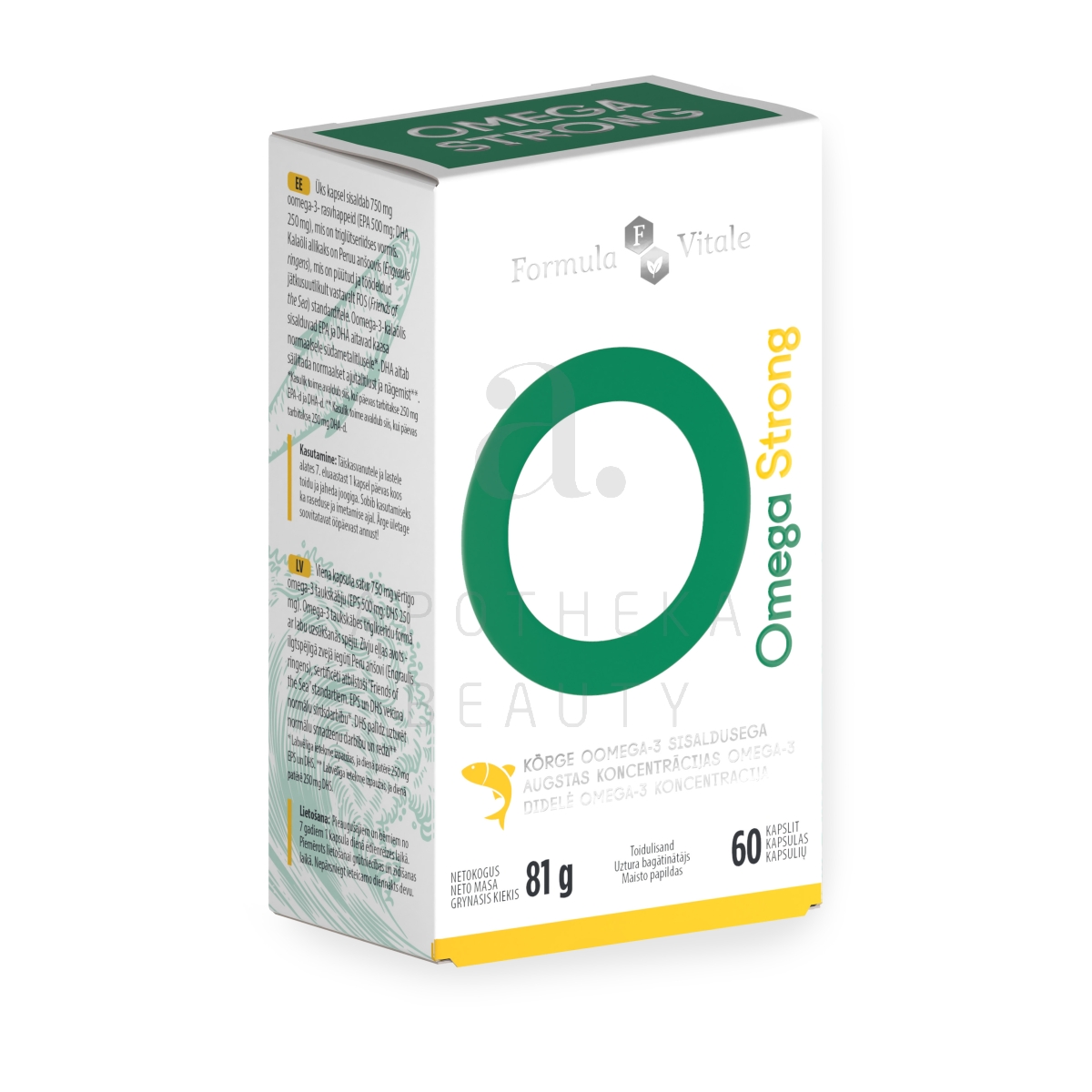 FORMULA VITALE OMEGA STRONG CAPS N60 - Tootepilt
