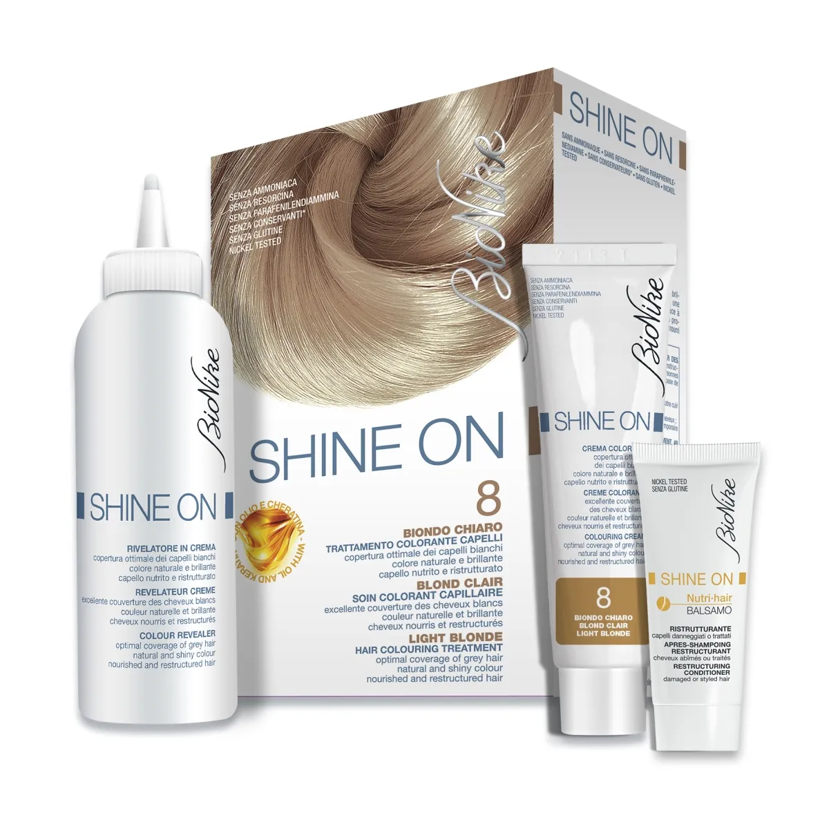 BIONIKE SHINE ON HOOLDAV JUUKSEVÄRV 8 (HELE-BLOND) - Tootepilt