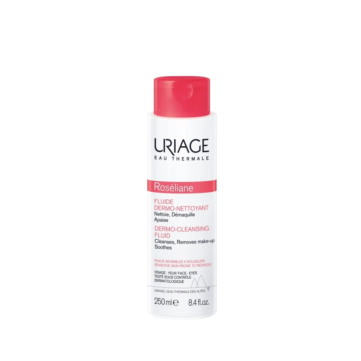URIAGE ROSELIANE PUHASTUSEMULSIOON PUNETAVALE NAHALE 250ML - Tootepilt