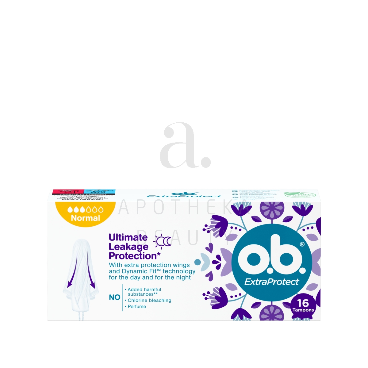 O.B. HÜG TAMPOONID EXTRA PROTECT NORMAL N16 - Tootepilt