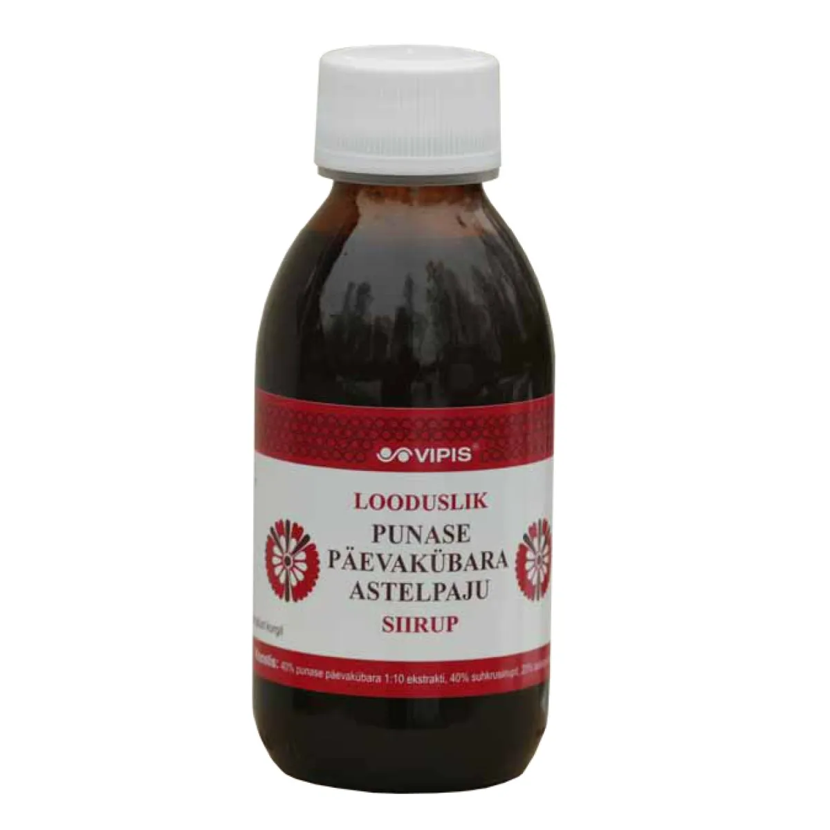 VIPIS PUNASE PÄEVAKÜBARA ASTELPAJU SIIRUP 150ML - Tootepilt