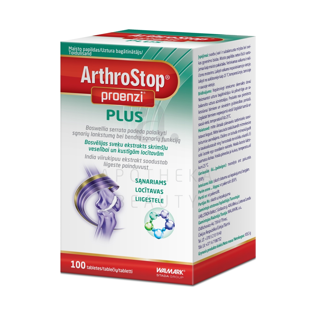 PROENZI ARTHROSTOP PLUS TBL N100 - Tootepilt