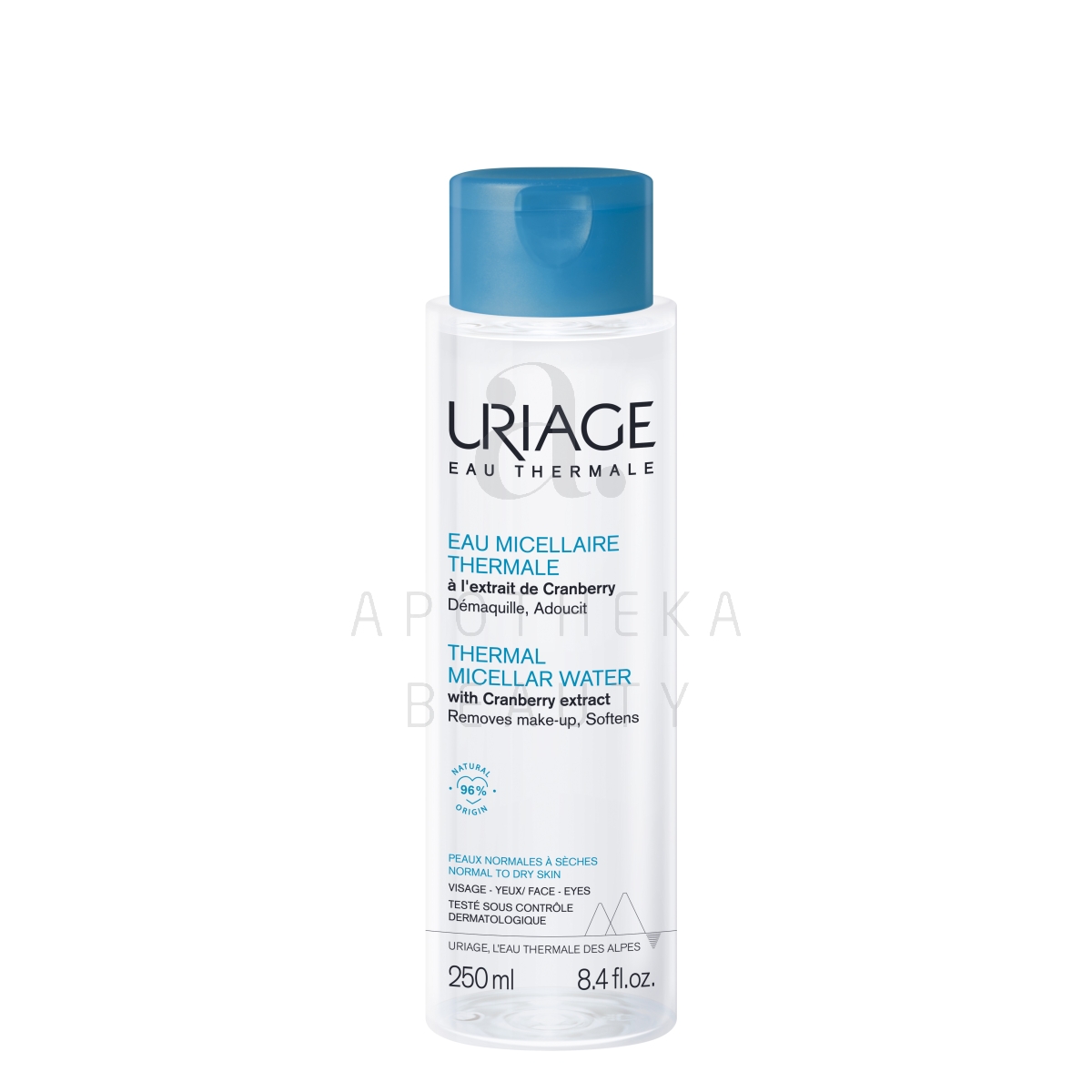 URIAGE MITSELLAARVESI NORMAALSELE JA KUIVALE NAHALE 250ML - Tootepilt