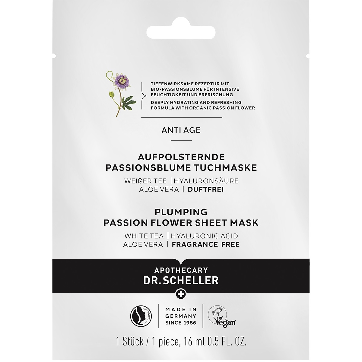 DR. SCHELLER MASK VÄRSKENDAV KANNATUSLILLEGA 16ML - Tootepilt