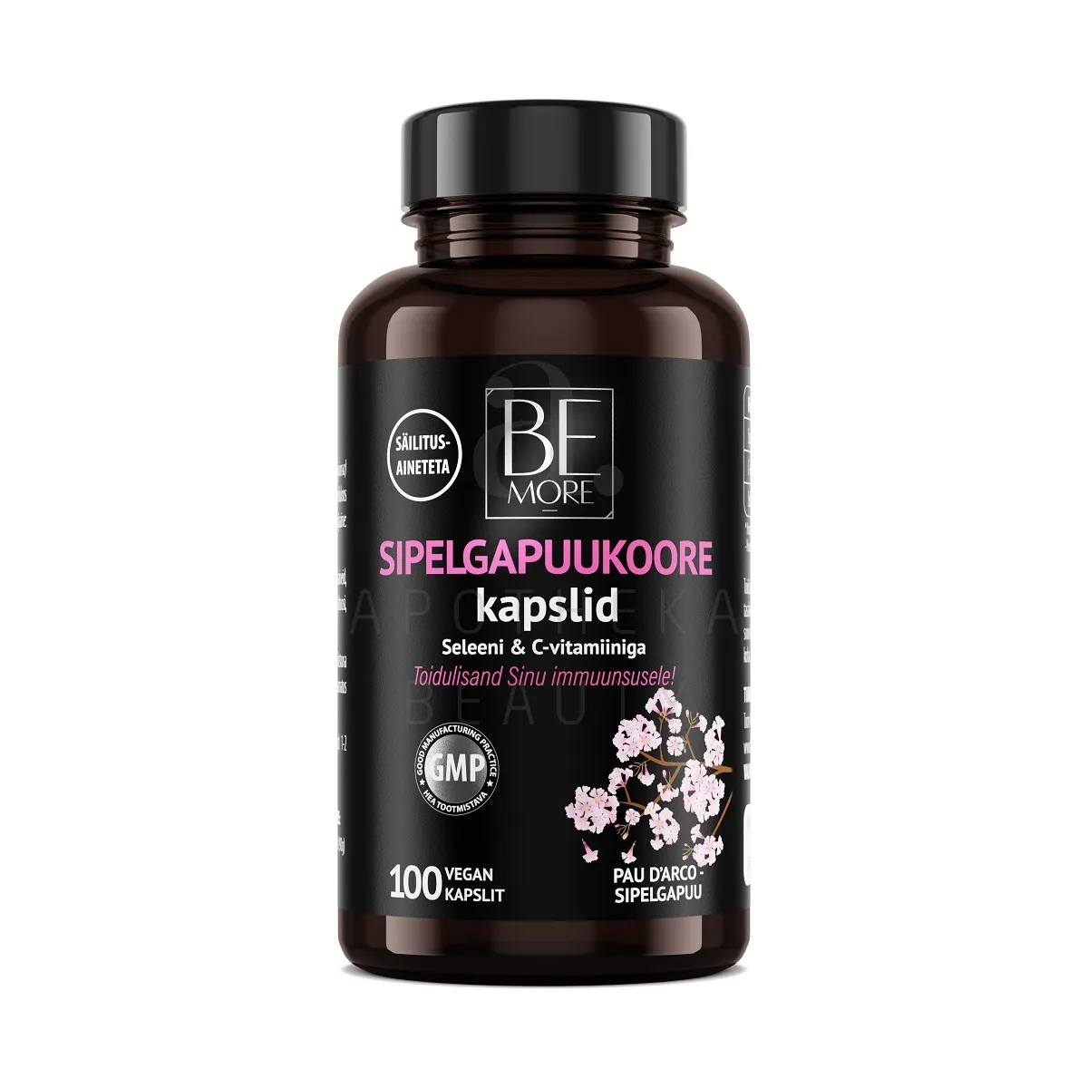BE MORE PAU D`ARCO SIPELGAPUU KOORE KAPSLID+C+SE N100 - Tootepilt