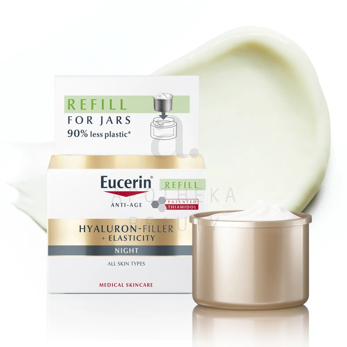 EUCERIN HYALURON FILLER+ELASTICITY ÖÖKREEM 50ML TÄITEPAKK - Tootepilt