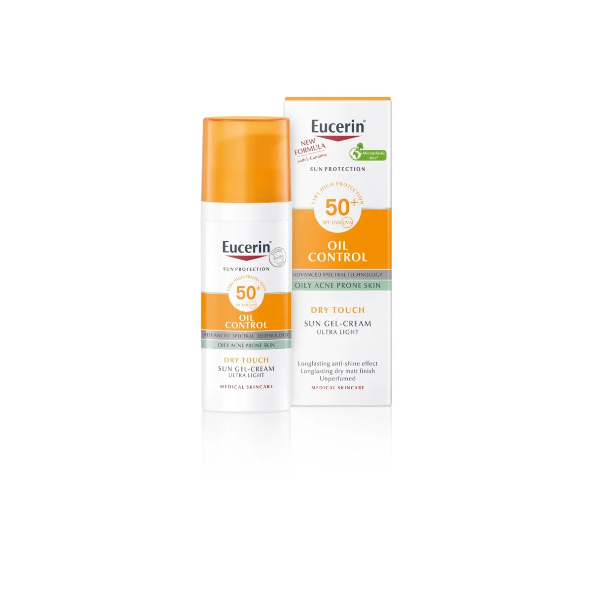 EUCERIN SUN OIL CONTROL PÄIKESEKAITSE GEEL-KREEM SPF50+ 50ML - Tootepilt