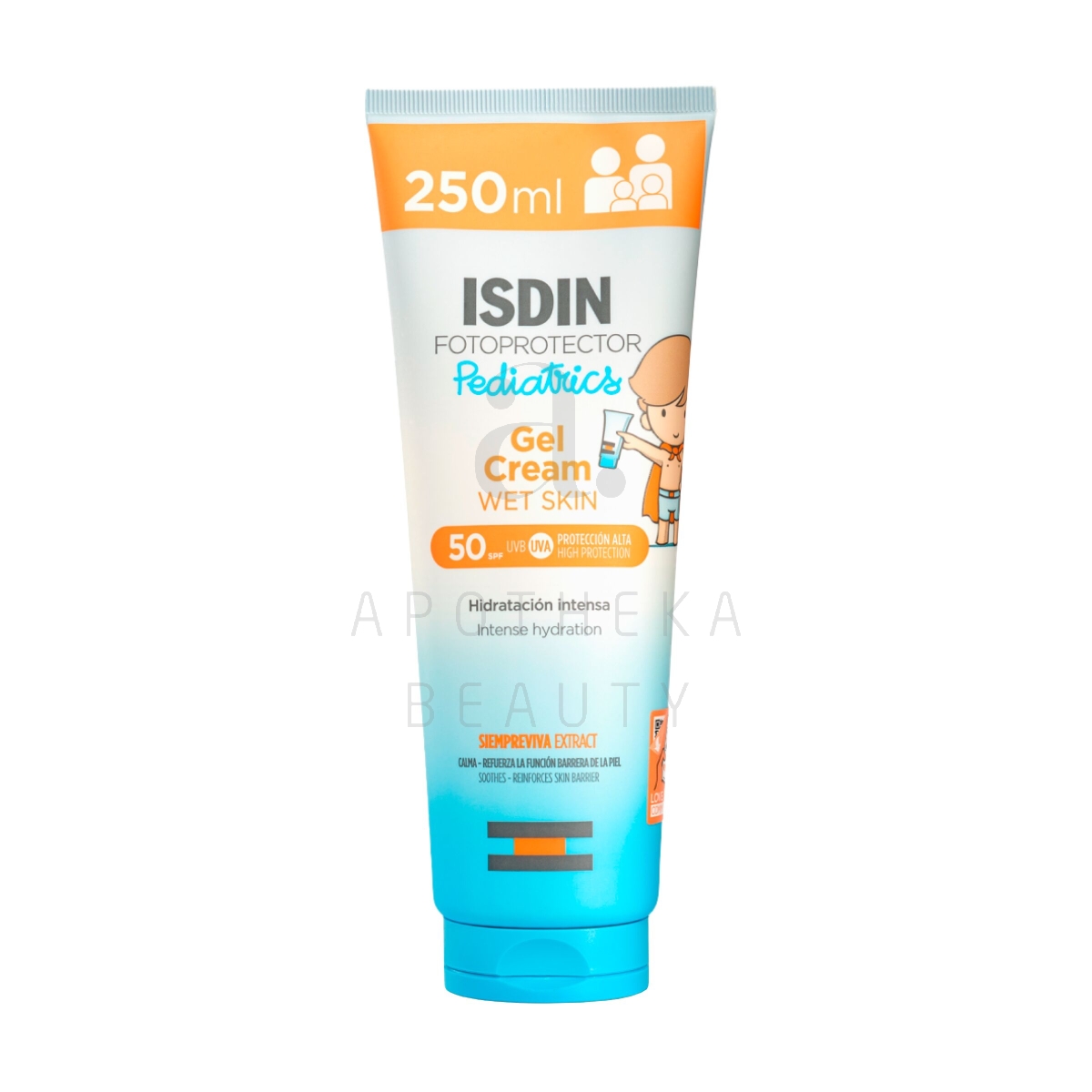ISDIN SUN PÄIKESEKAITSEGEEL-KREEM LASTELE SPF50 250ML - Tootepilt 1
