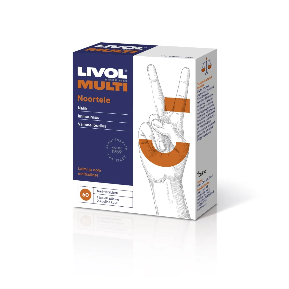 LIVOL MULTI NÄRIMISTBL NOORTELE N60 (LAIMI-KOOLAMAITSEL) - Tootepilt