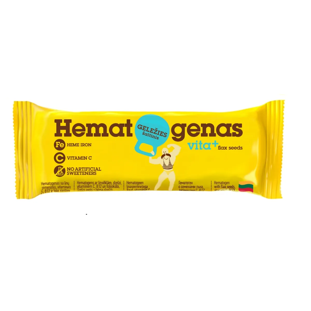HEMATOGEEN (LINASEEMNED +VITAMIINID) 50G - Tootepilt