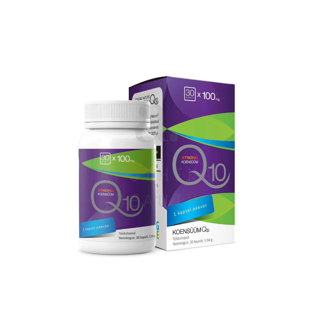 STRONG NATURE KOENSÜÜM Q10 STRONG CAPS 100MG N30 - Tootepilt