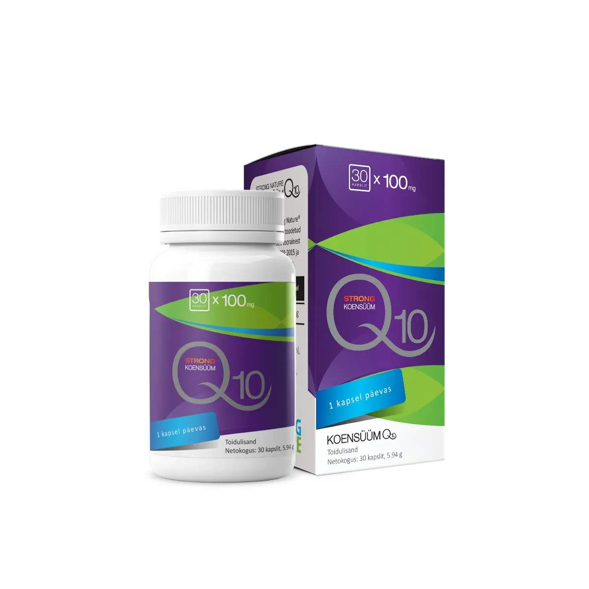 STRONG NATURE KOENSÜÜM Q10 STRONG CAPS 100MG N30 - Tootepilt