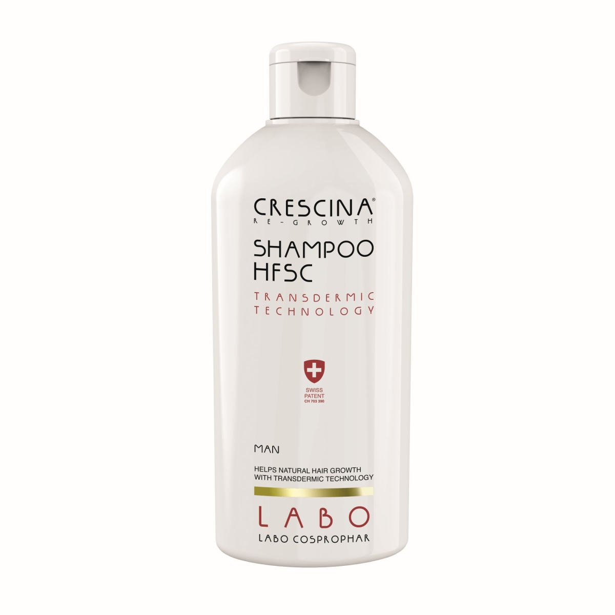 CRESCINA TRANSDERMIC SHAMPOON MEESTELE 200ML - Tootepilt 1