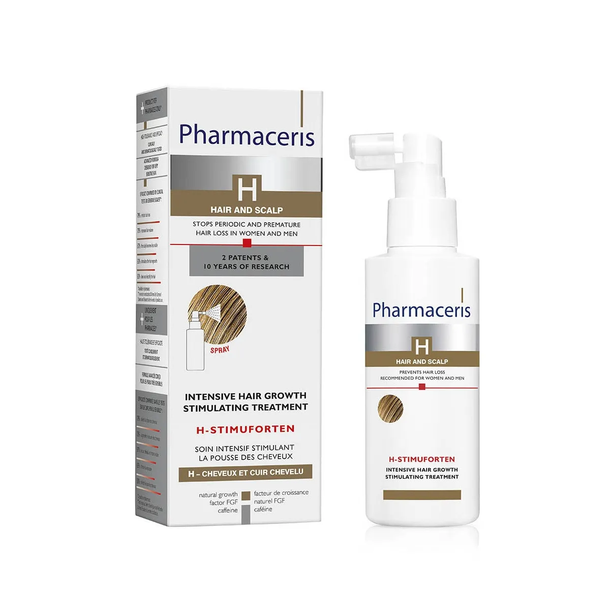 PHARMACERIS H STIMUFORTEN SPREI JUUKSEKASVU STIMUL. 125ML - Tootepilt