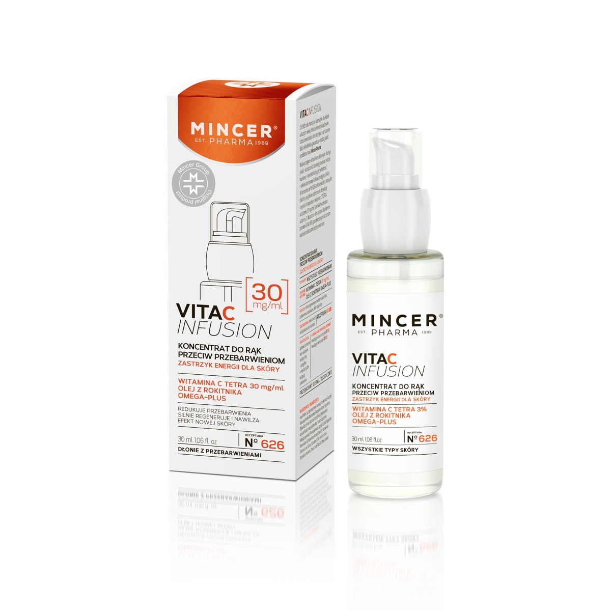 MINCER PHARMA VITA C KONTSENTRAAT KÄTELE PIGMENDILAIGUD 30ML - Tootepilt