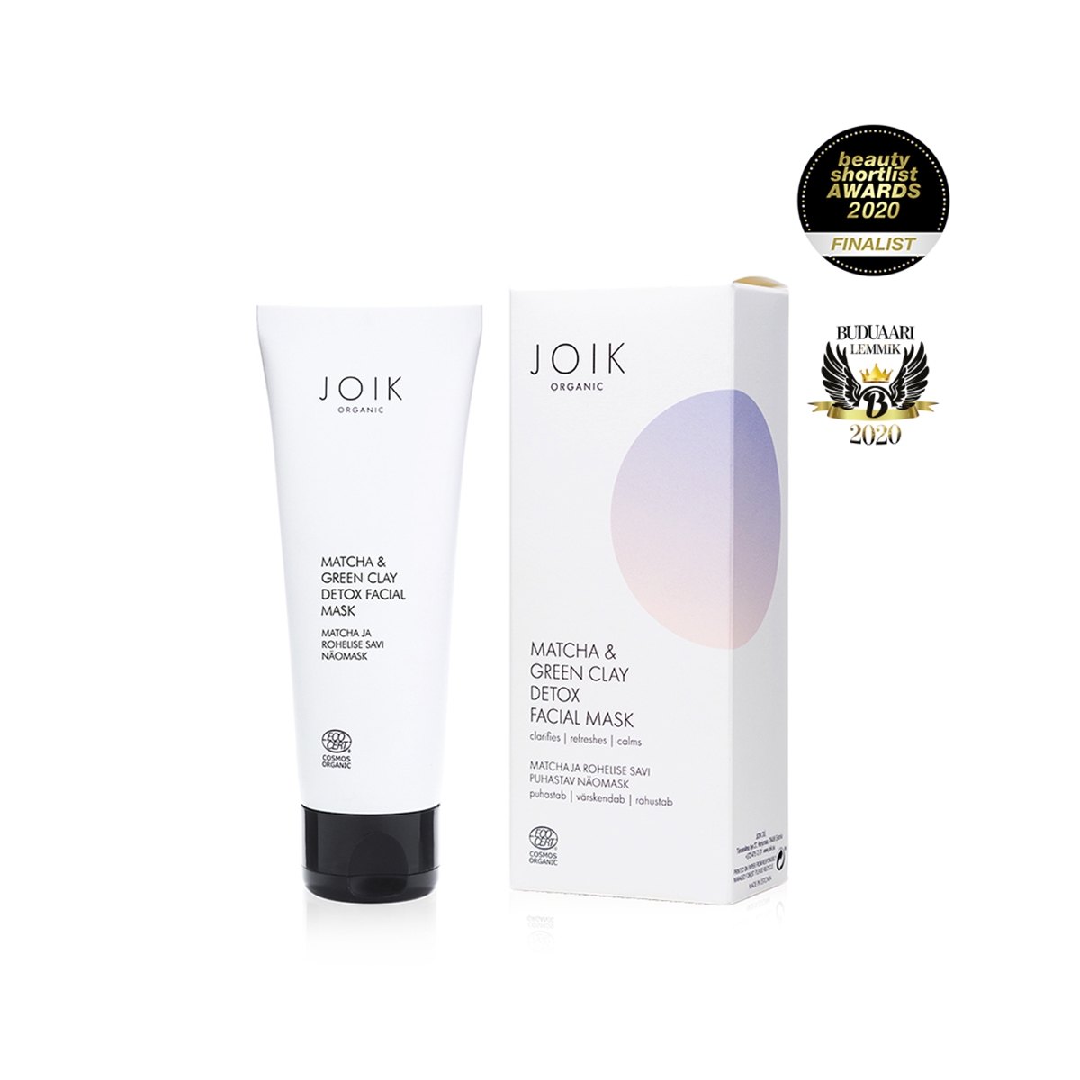 JOIK ORGANIC NÄOMASK PUHASTAV MATCHA & ROHELINE SAVI 75ML - Tootepilt