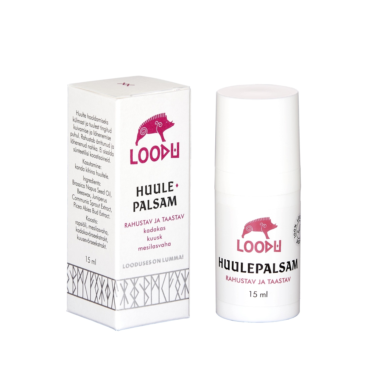 LOODU HUULEPALSAM 15ML - Tootepilt