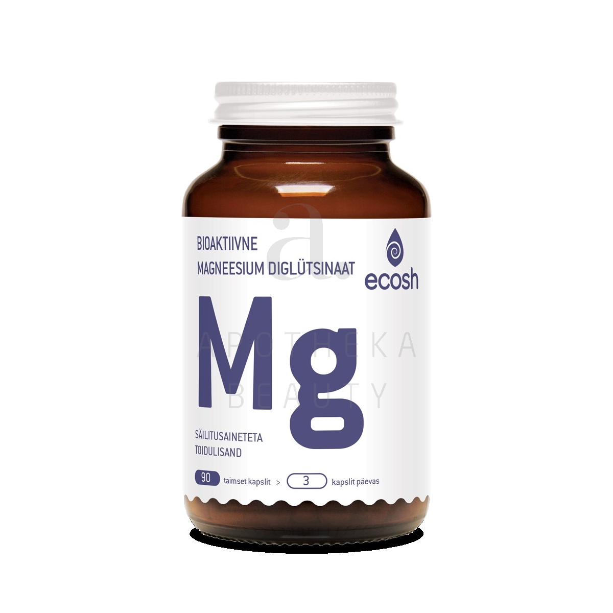ECOSH BIOAKTIIVNE MAGNEESIUM DIGLÜTSINAAT KAPSLID N90 - Tootepilt