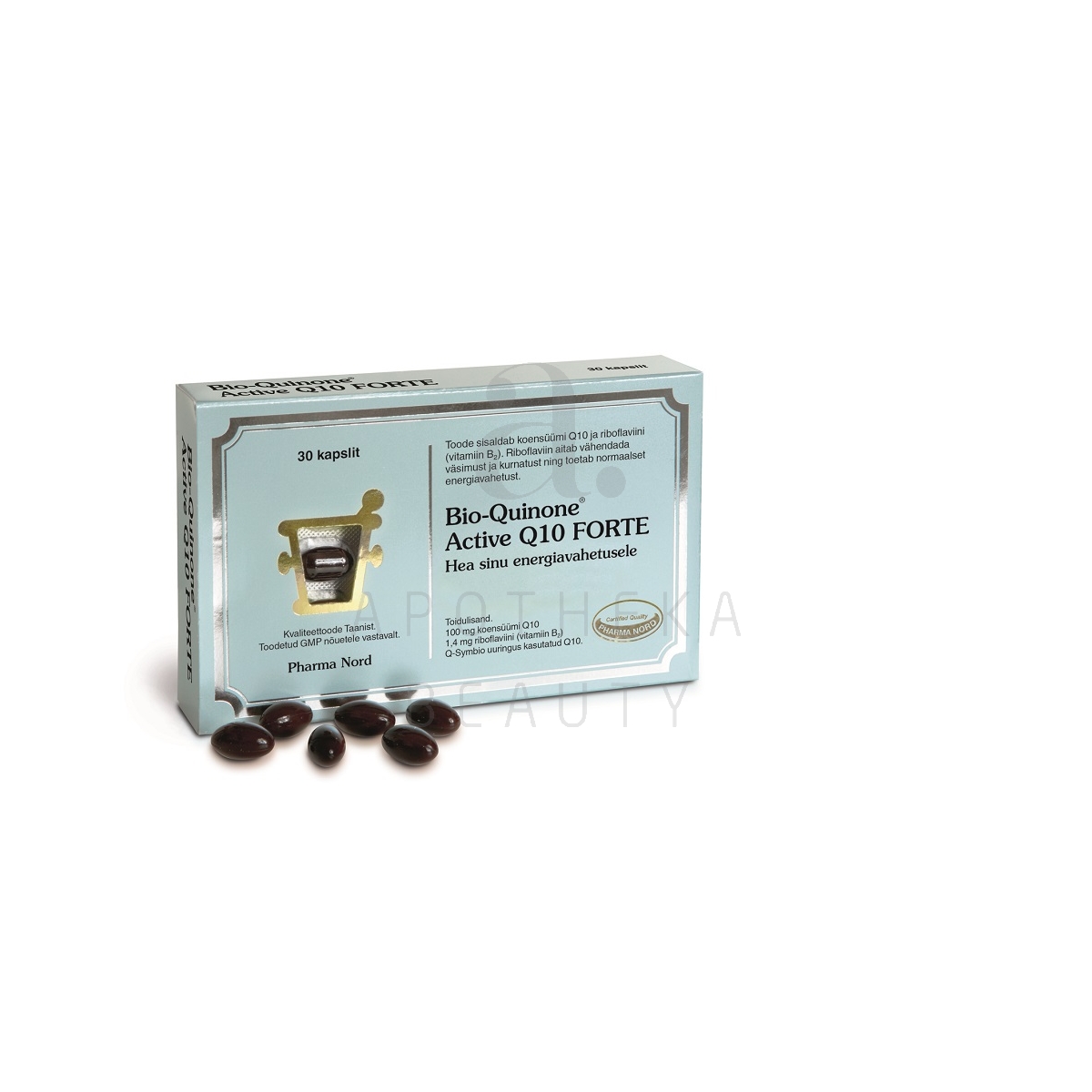 BIO-QUINONE ACTIVE Q10 FORTE CAPS 100MG N30 - Tootepilt