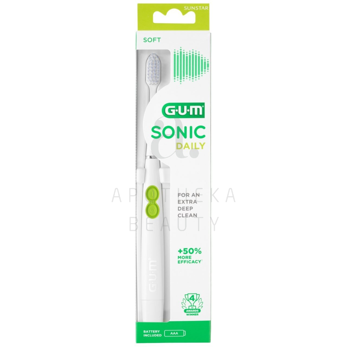 GUM ELEKTRILINE HAMBAHARI SONIC DAILY VALGE N1 - Tootepilt