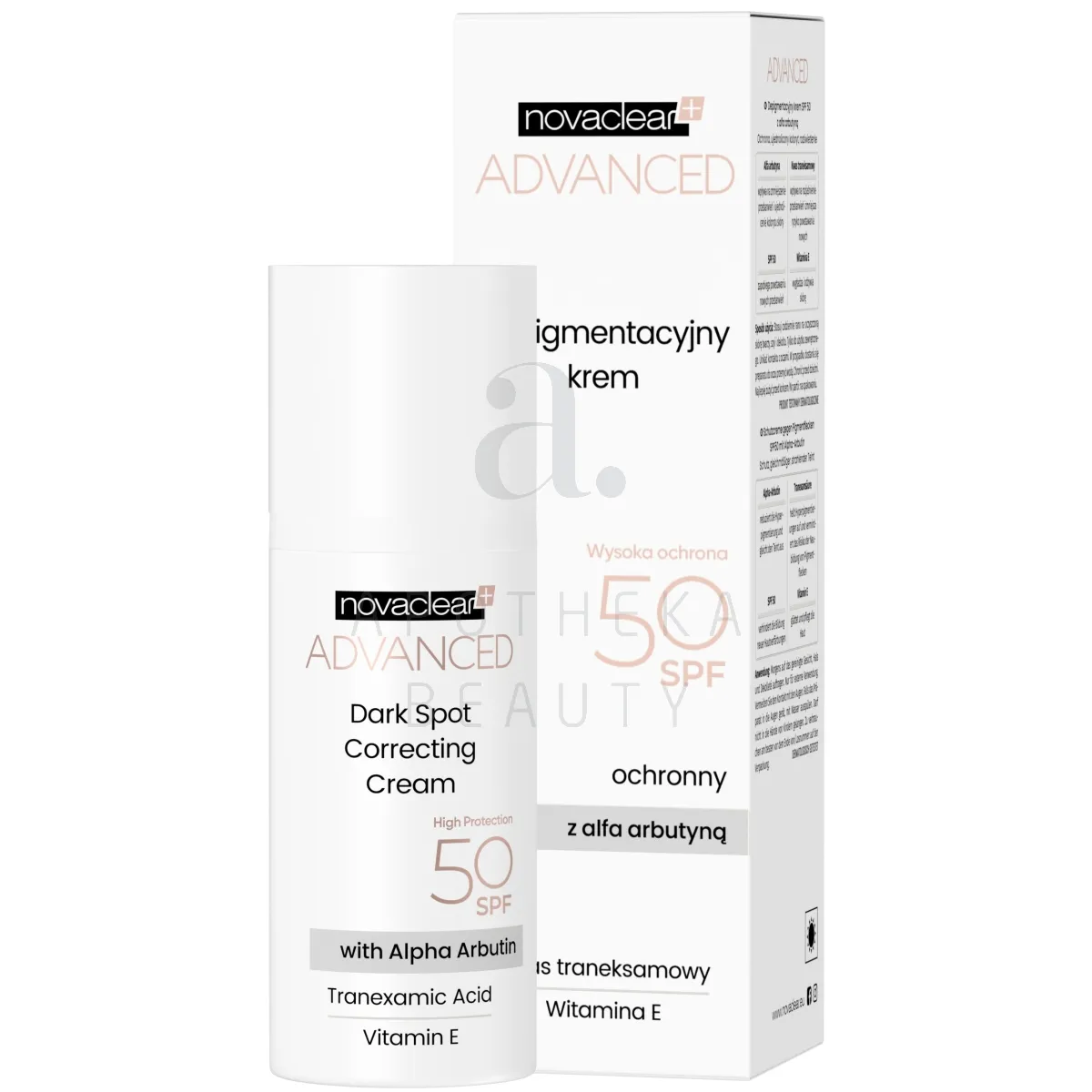 NOVACLEAR ADVANCED NÄOKREEM PIGMENDILAIKUDELE SPF 50+ 50ML - Tootepilt