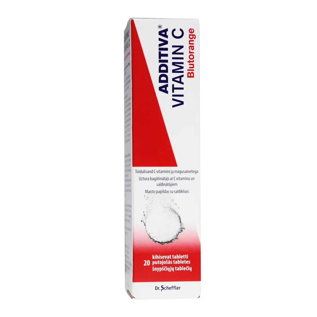 ADDITIVA VITAMIIN C BLUTORANGE KIHISEV TBL 1000MG N20 - Tootepilt