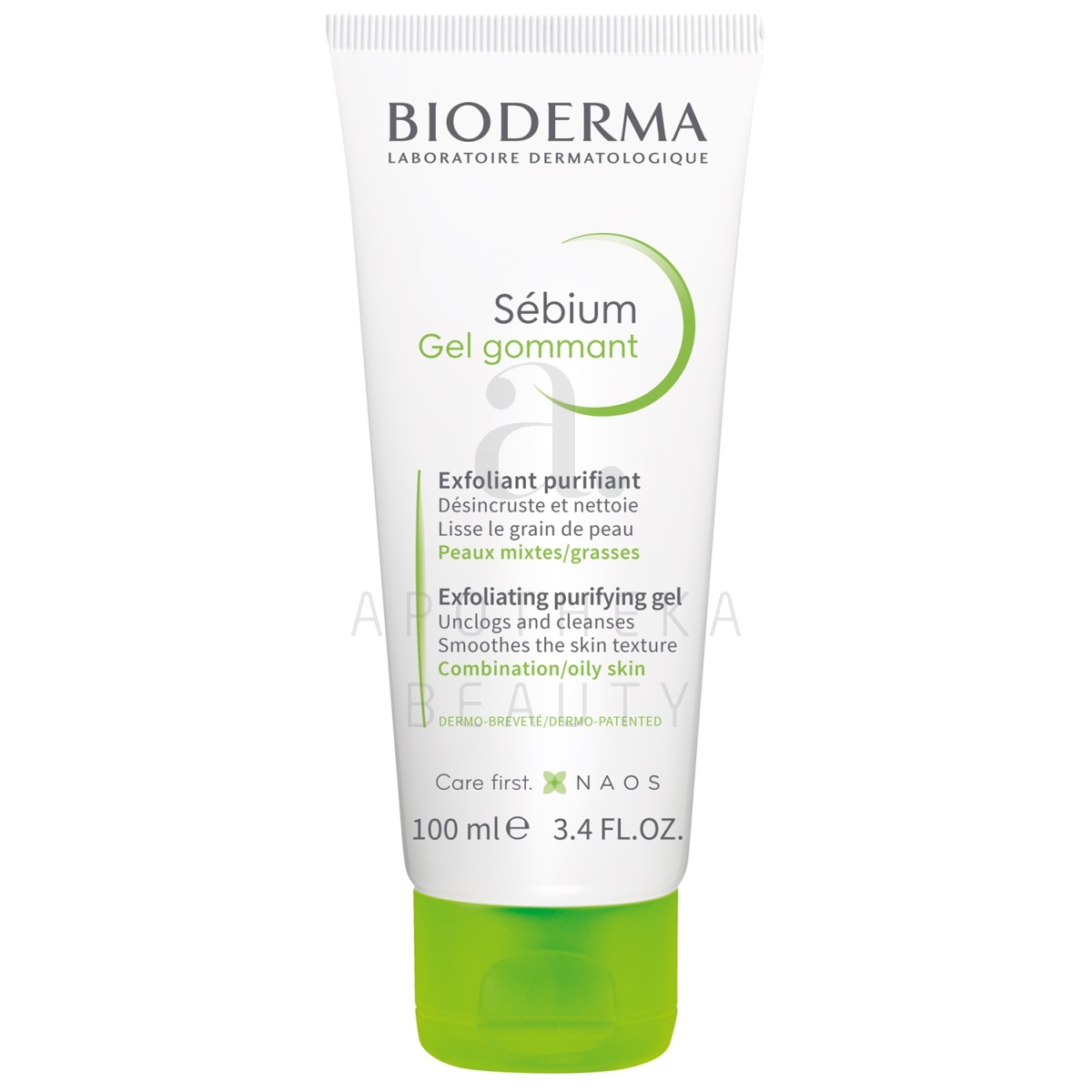 BIODERMA SEBIUM NÄOGEEL KOORIV 100ML - Tootepilt