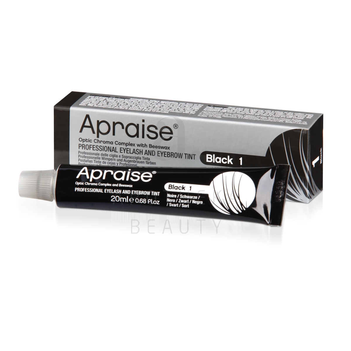 APRAISE RIPSME- JA KULMUVÄRV - NO. 1 BLACK 20 ML - Tootepilt