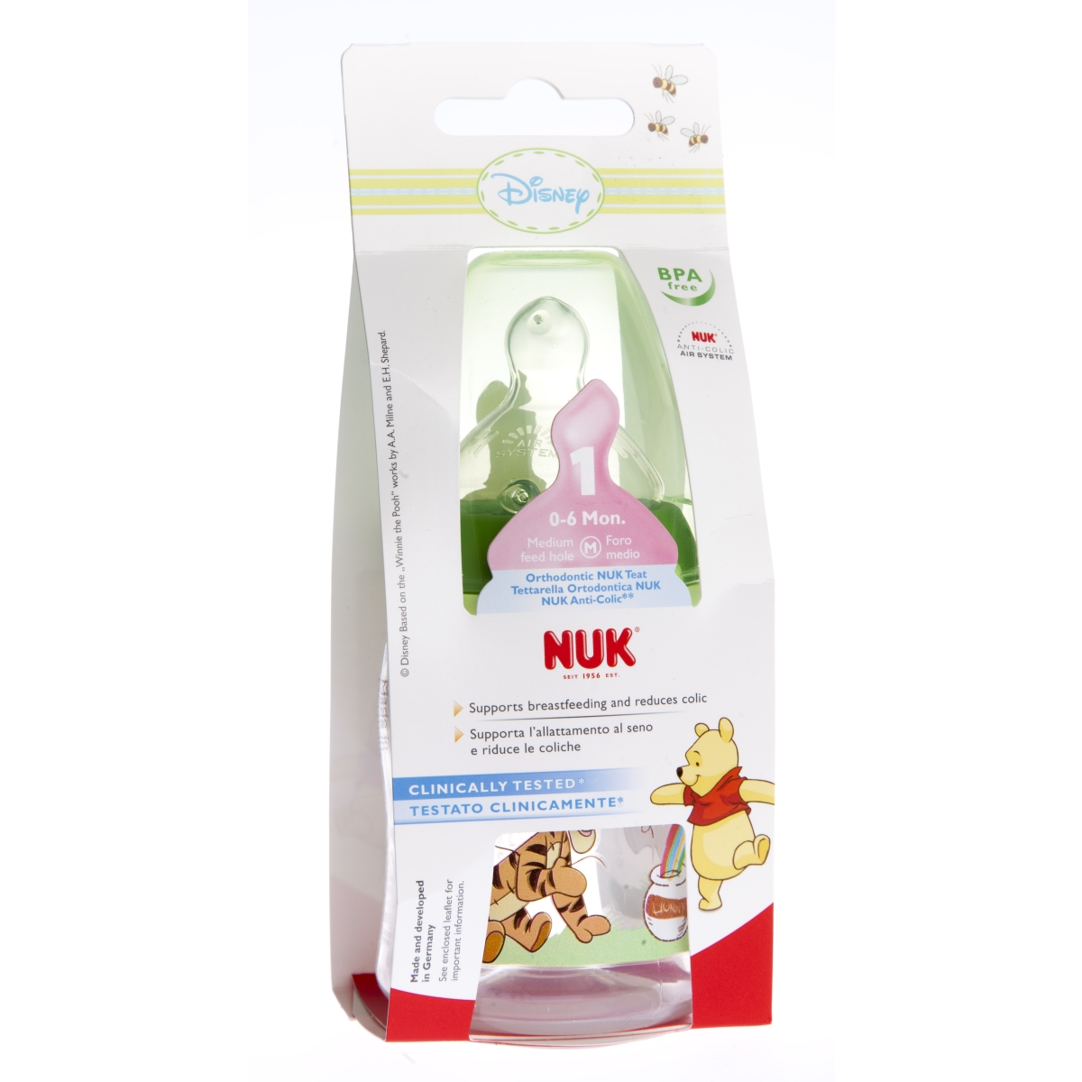 NUK FC LUTIPUDEL 1 DISNEY (SILIK) 0-6 KUUD 150ML