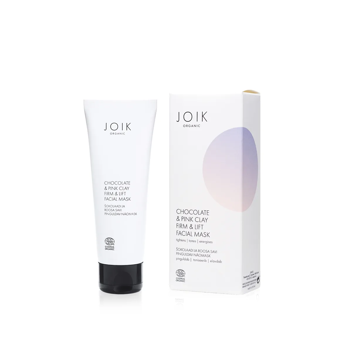 JOIK ORGANIC NÄOMASK PINGULDAV SHOKOLAAD & ROOSA SAVI 75ML - Tootepilt